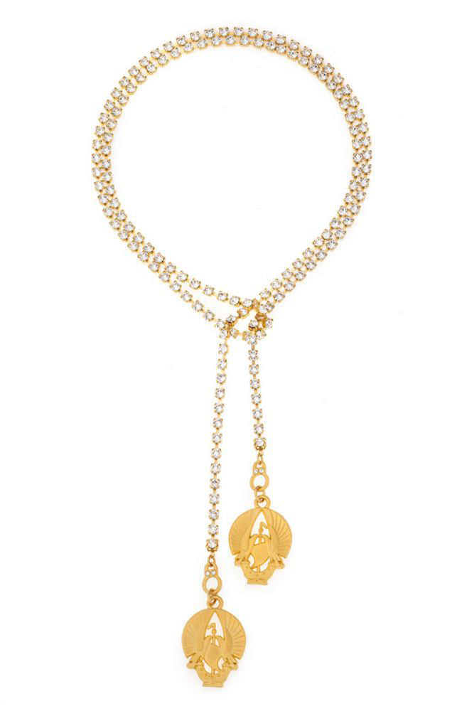 42" Small Cupchain Dove Pendants
