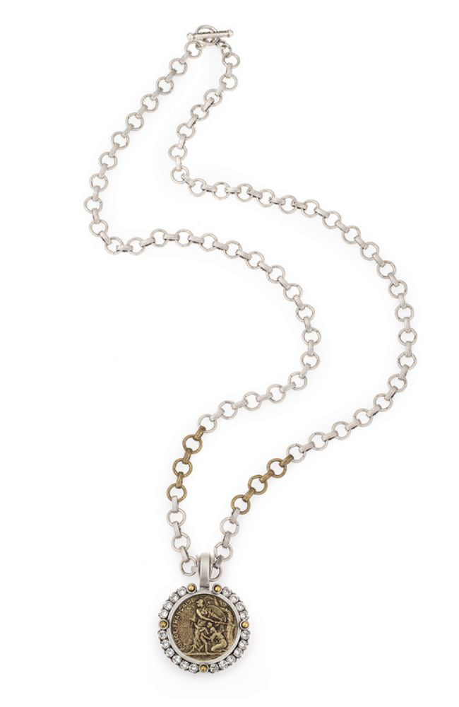 33" Mixed Metal Baby Bubble Chain