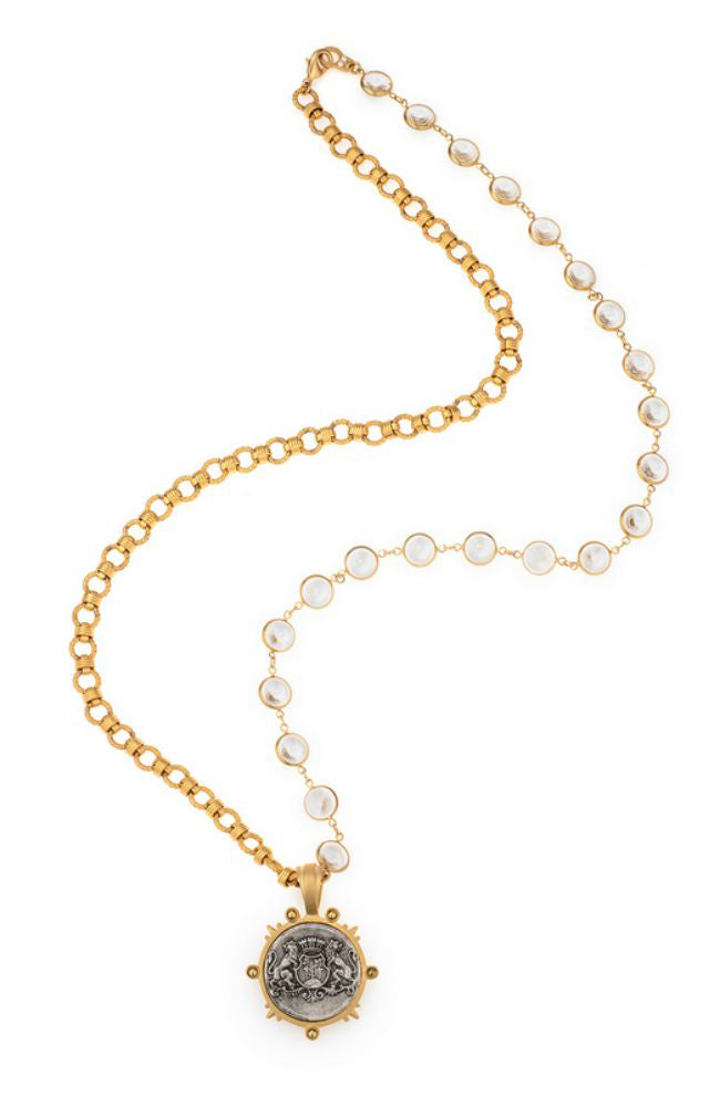 35" 24k Clad Brittany  & Rivoli Chains