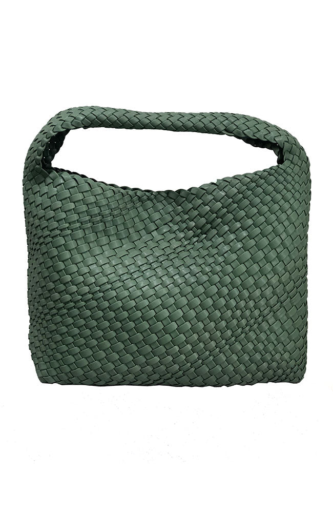 Green Basket Weave Handbag