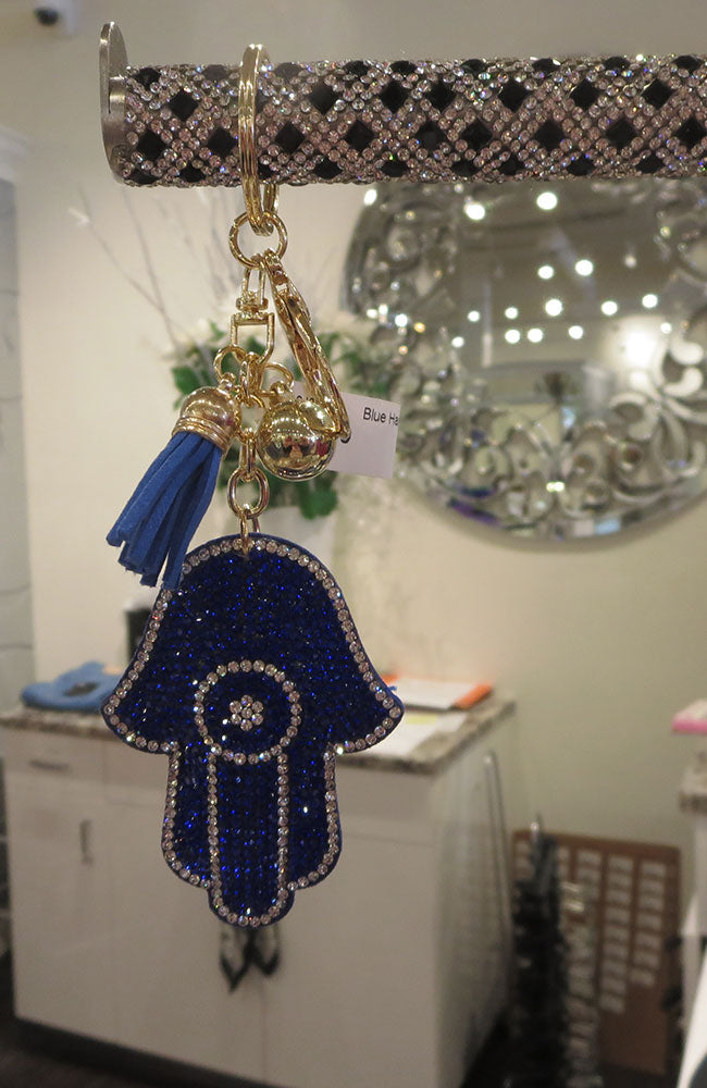 Blue Hamsa Keychain