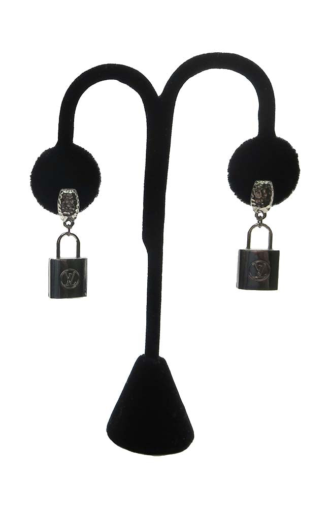Silver Earring with Silver Lock