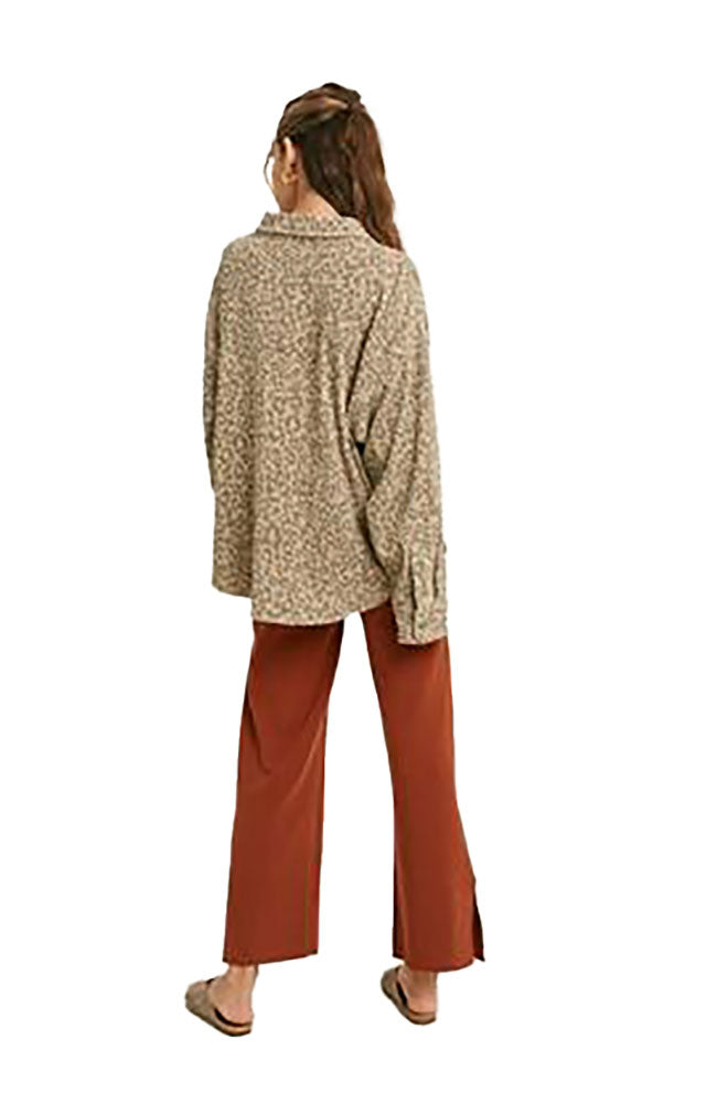Leopard Corduroy Shirt
