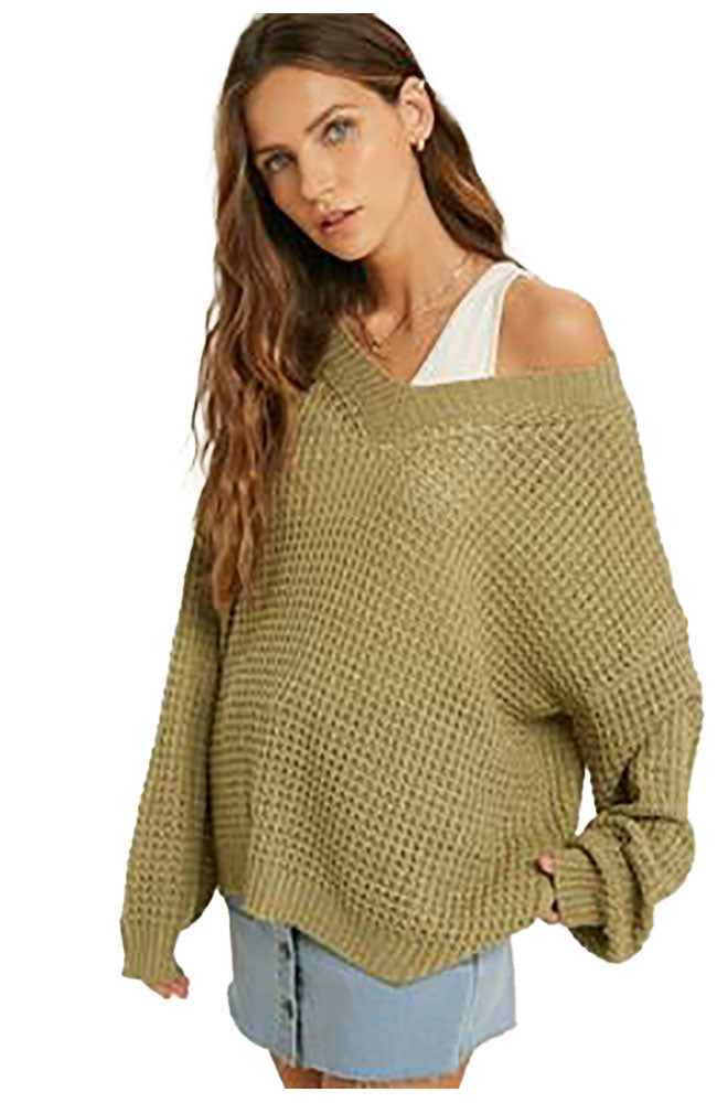 Oversized V Neck Sweater