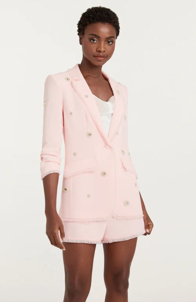 Pearl Ditsy Flower Khloe Blazer