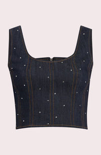 Ditsy Rhinestone Ora Bustier