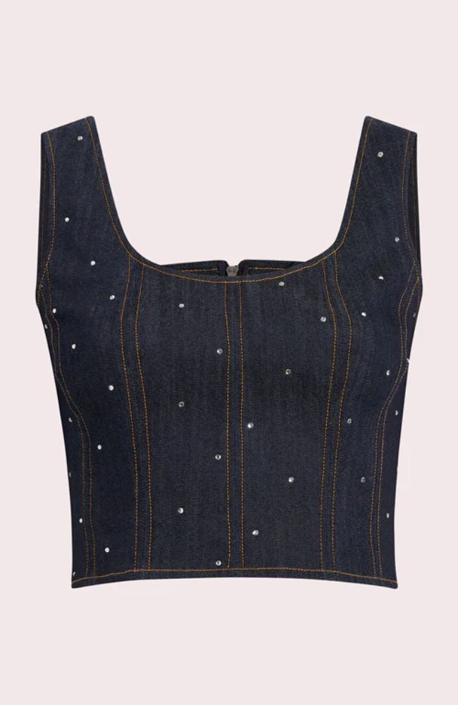 Ditsy Rhinestone Ora Bustier