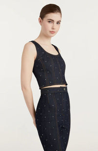 Ditsy Rhinestone Ora Bustier