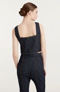 Ditsy Rhinestone Ora Bustier