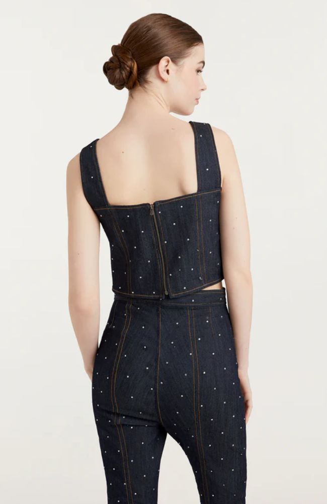 Ditsy Rhinestone Ora Bustier